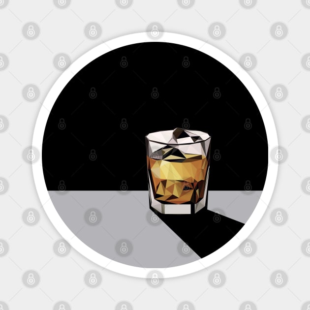 Low-poly Scotch - Black Magnet by thedustyshelves